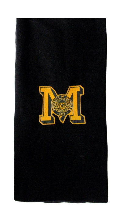 University Of Michigan 39X58 Black Wool Blanket