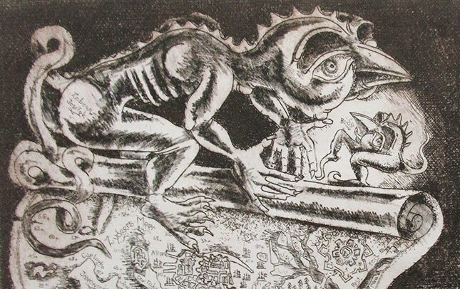 Jiri Havlicek Etching Title Signed Czech 1978 Framed Ed.E.A. Original Artwork