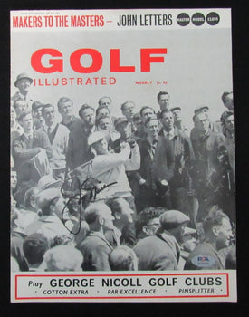 Jack Nicklaus Signed/Auto 7/6/1967 British Golf Illustrated Magazine Psa 195253