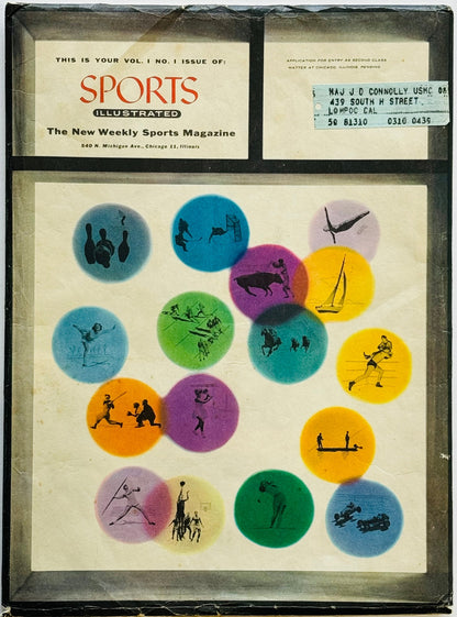 Sports Illustrated Aug 16, 1954 First Issue Complete W/Uncut Baseball Cards And
