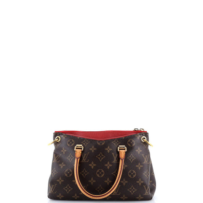 Louis Vuitton Pallas Tote Monogram Canvas With Leather Bb