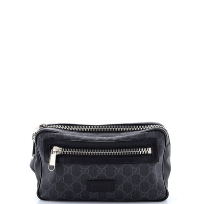 Gucci Soft Zip Belt Bag Gg Coated Canvas Small