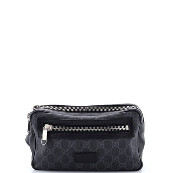 Gucci Soft Zip Belt Bag Gg Coated Canvas Small
