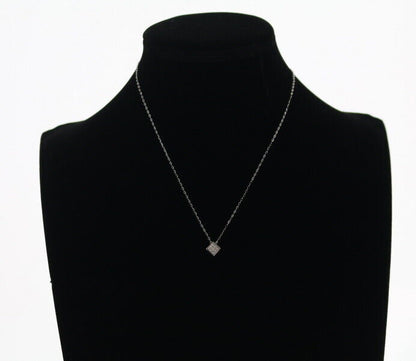 Diamond 0.20ct Mystery-setting Square Necklace