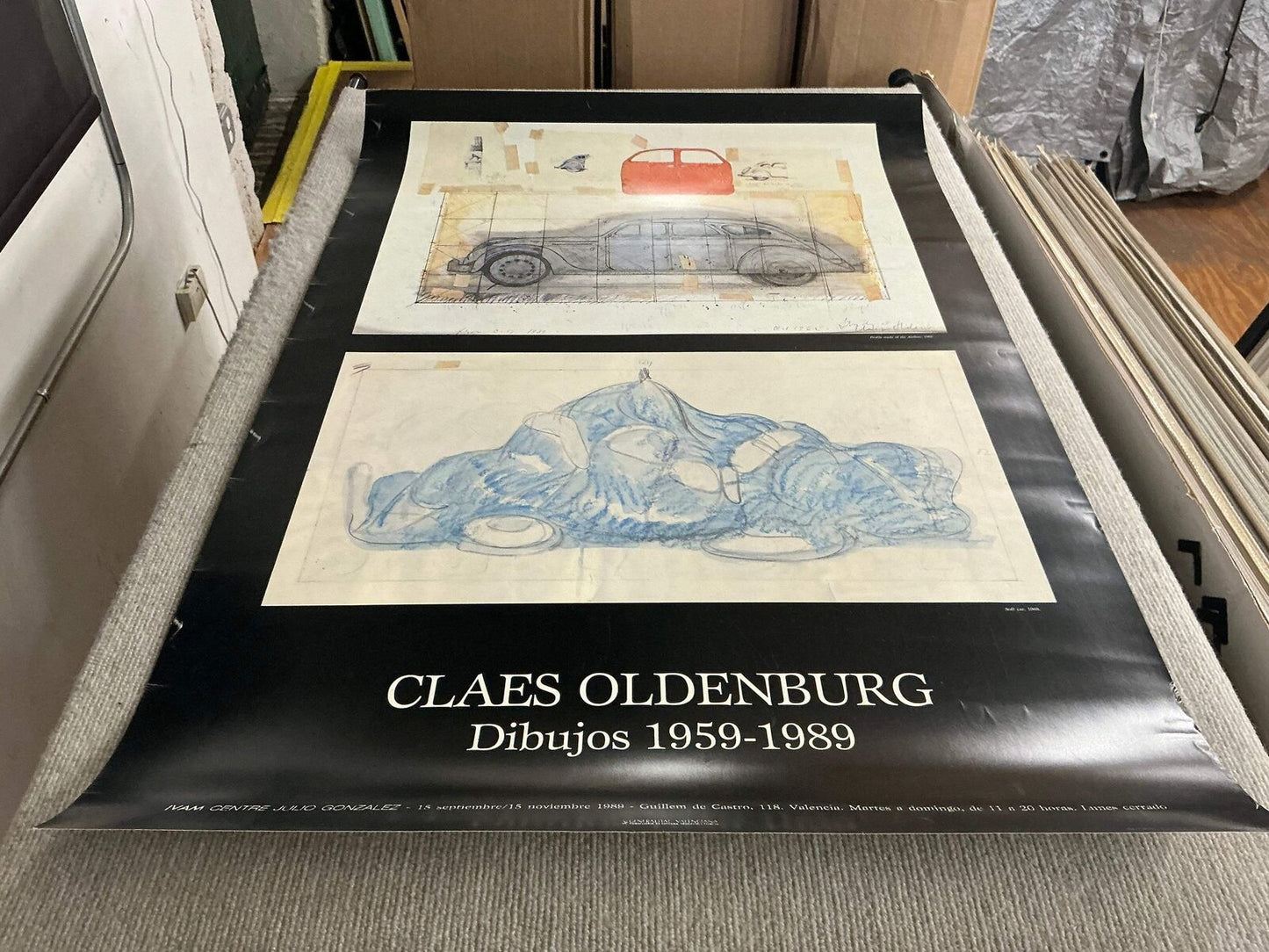 Claes Oldenburg Drawings - " Offset Lithograph Pop Art Bl