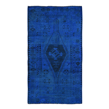 5'X10' Gallery Size Farsian Sheeraz Worn Down Hand Knotted Oriental Rug