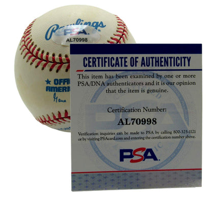 J.C. Hartman Signed Oal Baseball Negro League Kansas City Monarchs Psa/Dna