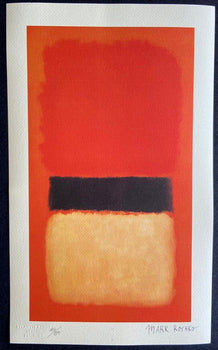 Mark Rothko Lithograph Coa Signed Op Numbered In Pencil