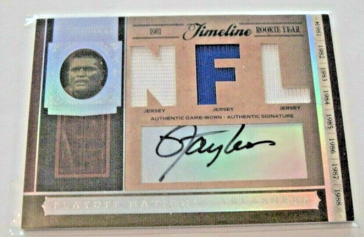 Lawrence Taylor National Treasures Game  Triple