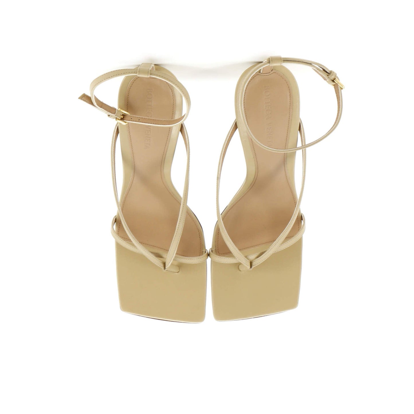 Bottega Veneta Women'S Stretch Strap Wedge Sandals Leather