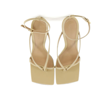 Bottega Veneta Women'S Stretch Strap Wedge Sandals Leather