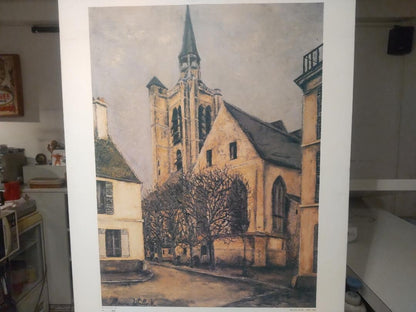 Maurice Utrillo 1979 Exhibition Poster Panel Print La Fere En Tardenois Spadem