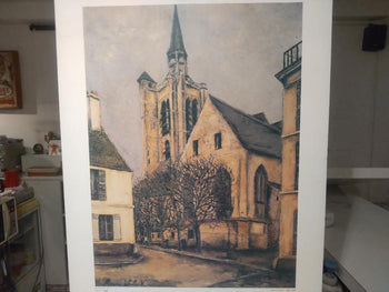 Maurice Utrillo 1979 Exhibition Poster Panel Print La Fere En Tardenois Spadem