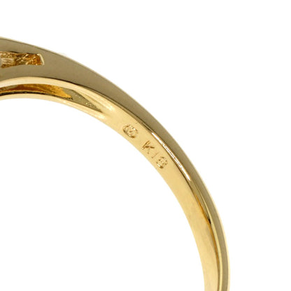 Gold MIKIMOTO Pearl Diamond Ring K18 Yellow