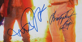Michael J Fox/Christopher Lloyd Dual-Signed 16X20