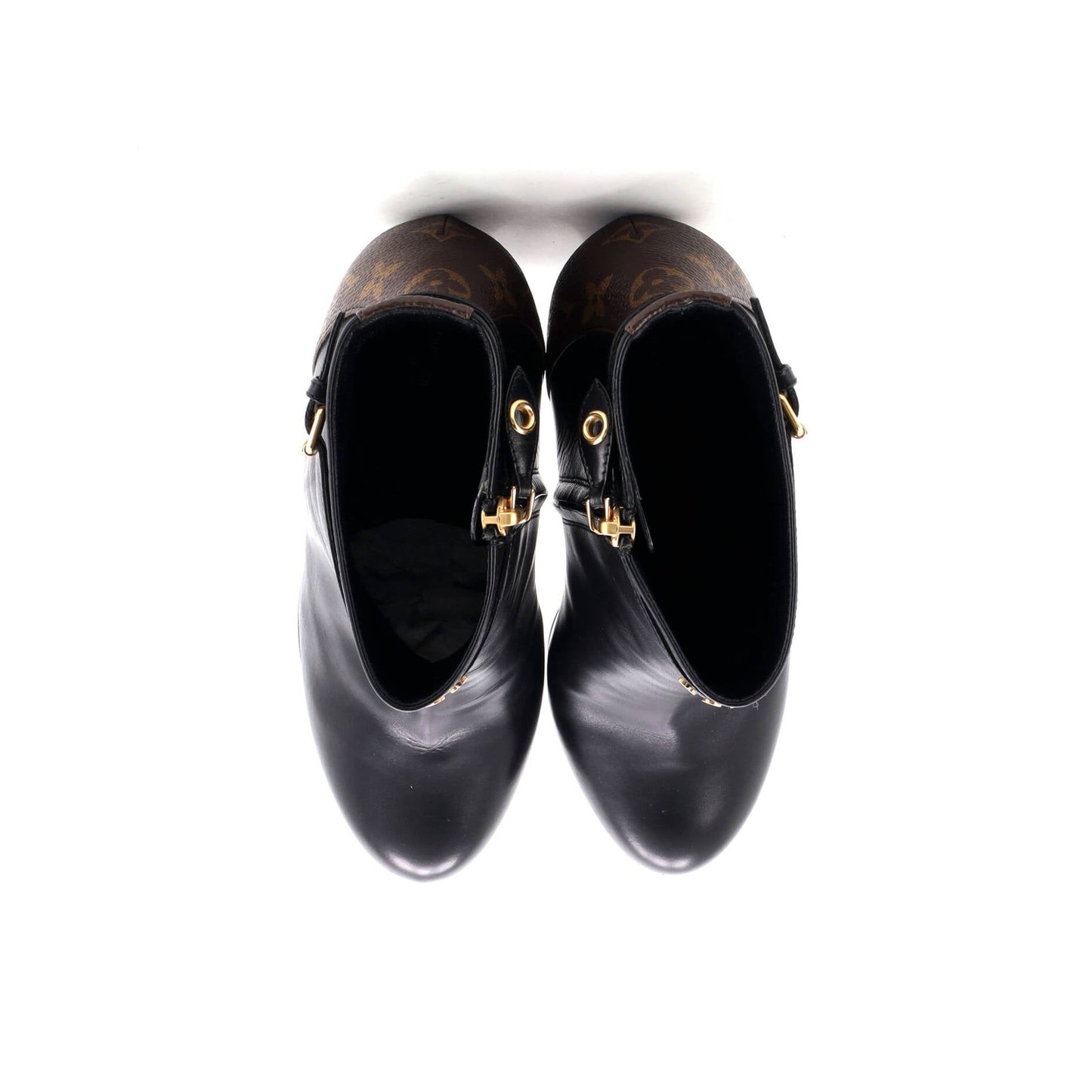 Louis Vuitton Women'S Afterglow Platform Ankle Boots Leather With Monogram