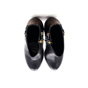 Louis Vuitton Women'S Afterglow Platform Ankle Boots Leather With Monogram