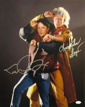 Michael J Fox/Christopher Lloyd Sign/Auto 16X20