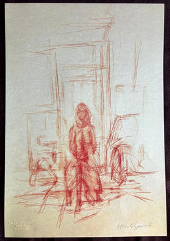 Alberto Giacometti Lithograph Coa Signed Numbered By Hand 180 Ex
