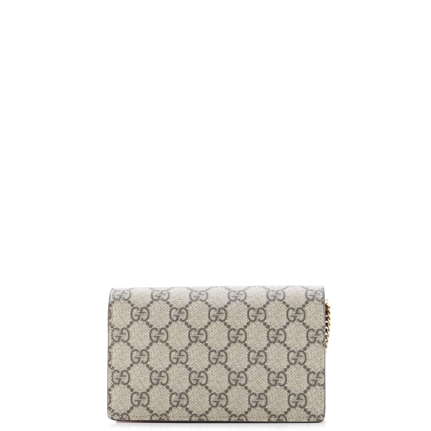 Gucci Cherries Wallet On Chain Gg Coated Canvas Mini