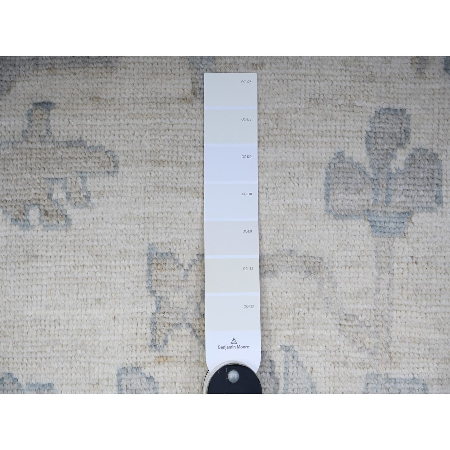 10'X15'10" Ivory Afghan Angora Oushak Wool Hand Knotted Oversized Rug