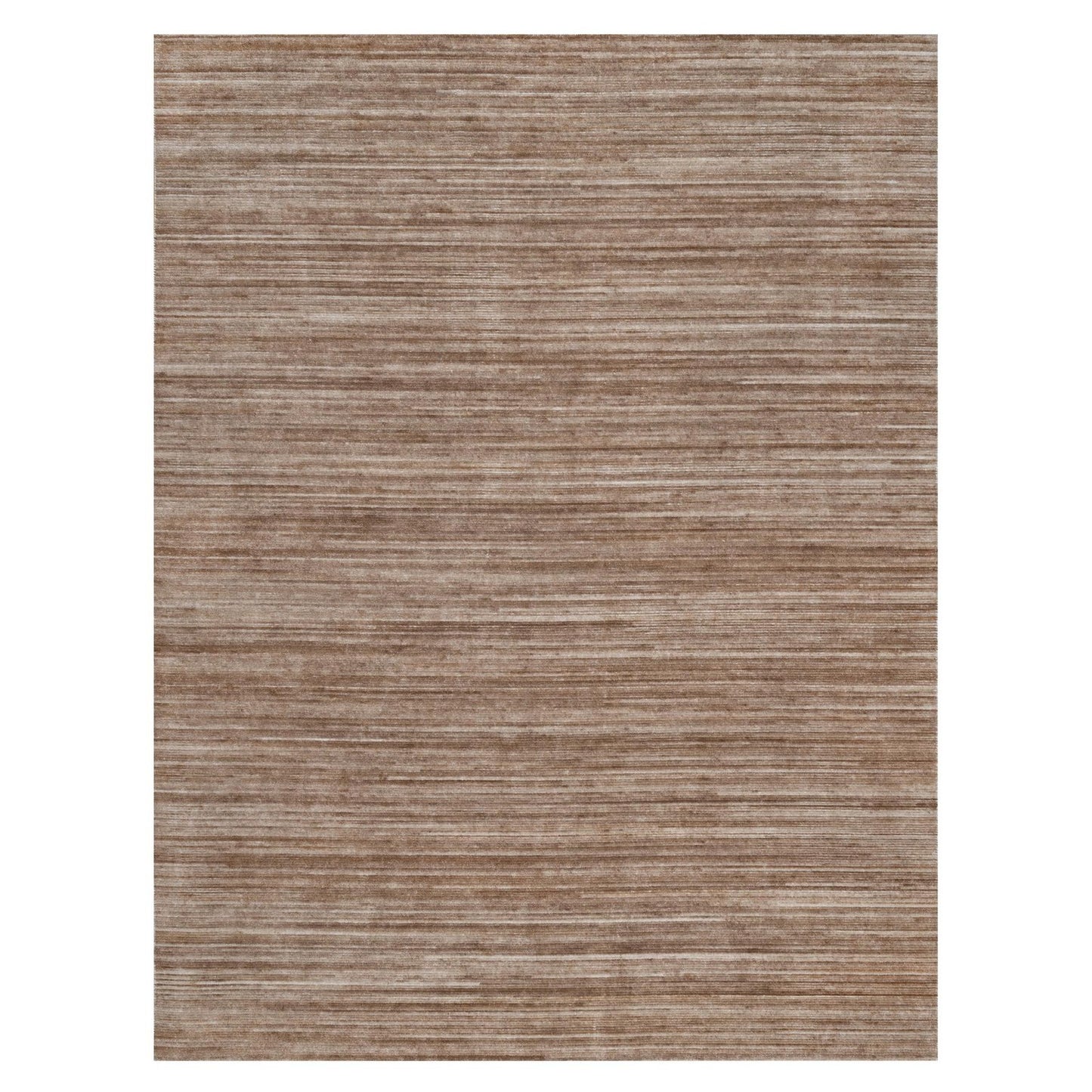 9'1"X12'1" Brown Hand Loomed Rug Modern Design Indoor Outdoor Oriental