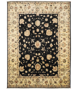 Handmade Floral Peshawar Oriental Rug Large Muted