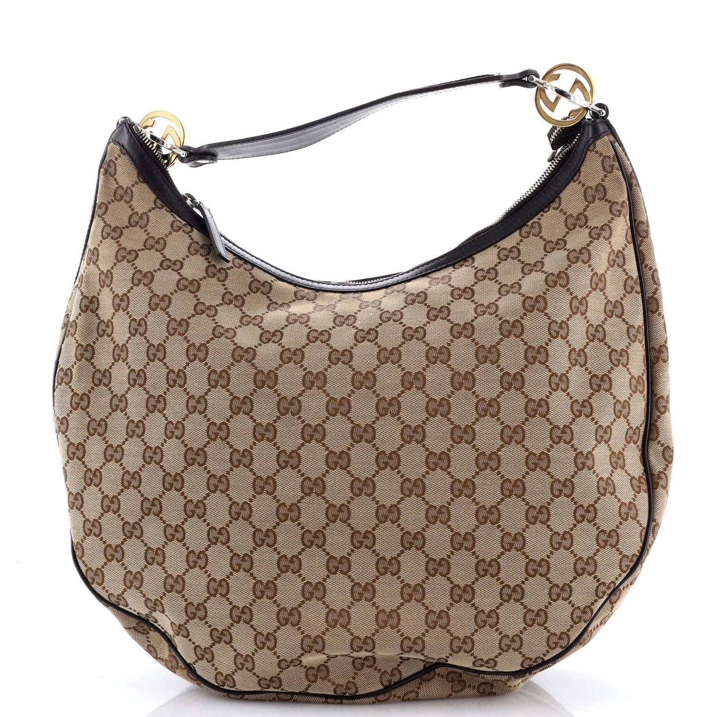 Gucci Twins Hobo Gg Canvas Medium
