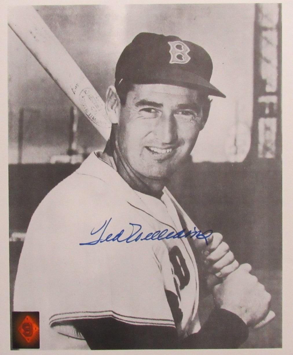Ted Williams HOF Signed/Autographed 11x14 B/W Photo Boston Red Sox TWF 198577