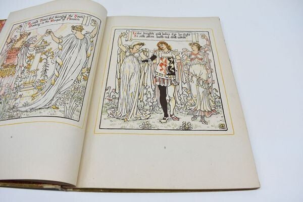 Walter Crane "Queen Summer Or The Journey Of The Lily And The Rose" 1891 English