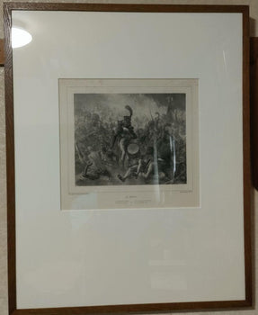 Denis Auguste Raffet -Le Rveil 1848 Original Lithograph French Napoleonic Print