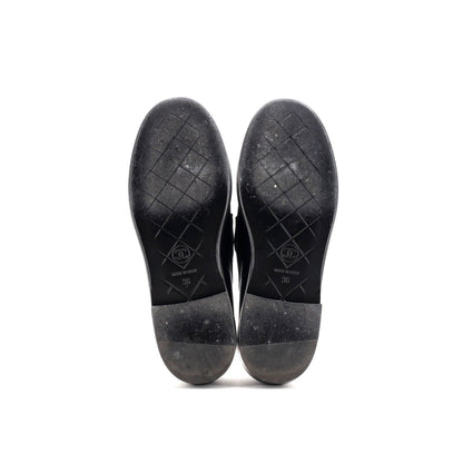 Chanel Women'S Cc Loafers Quilted Leather