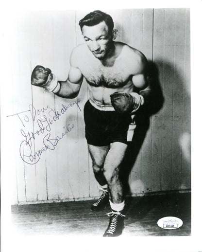 Carmen Basilio Autographed 8X10 Photo (Jsa)