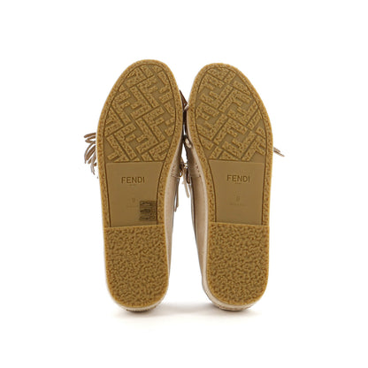 Fendi Men'S O'Lock Fringe Loafers Suede