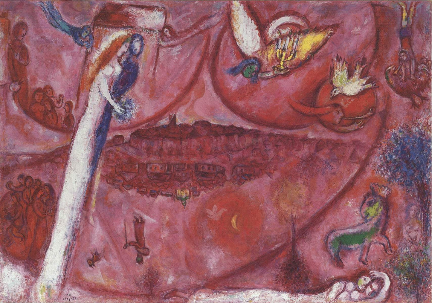 Marc Chagall The Song Of Songs Iii " Offset Lithograph Moderni