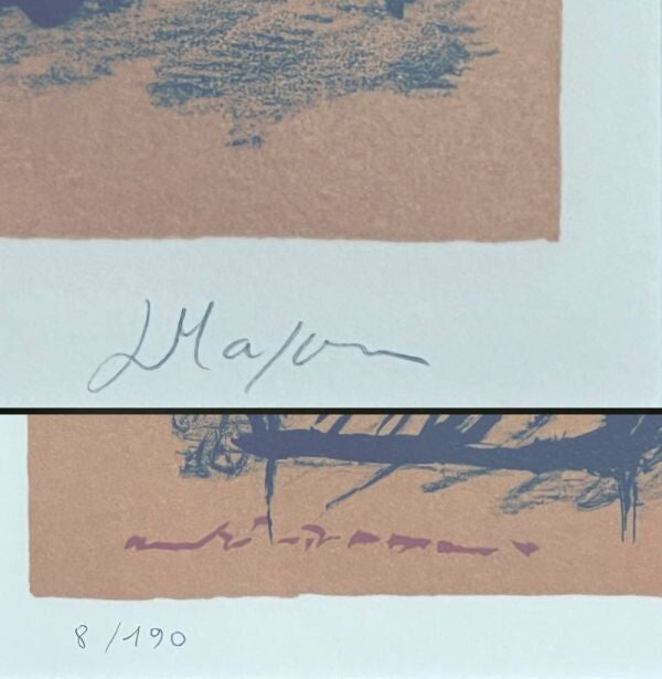 Andre Masson Lithograph Nude Signed Numbered France 49.5X32Cm Framed W/Box