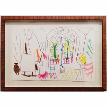Pablo Picasso Lithograph Atelier X 1960 From Sketchbook La Californie Ed.1000
