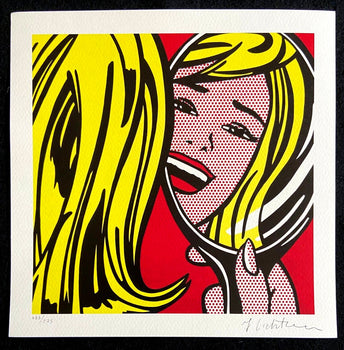 Roy Lichtenstein Lithograph Signed Numbered Pencil Stamp