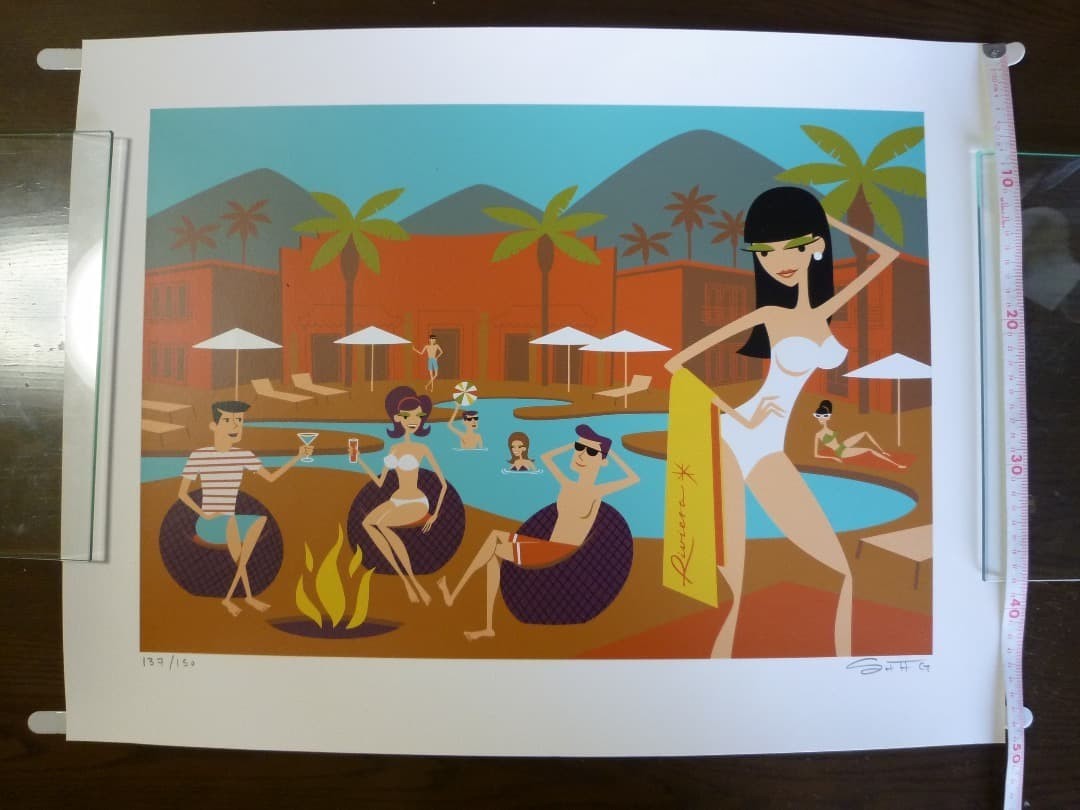 Signed Shag Silkscreen Retreat Riviera