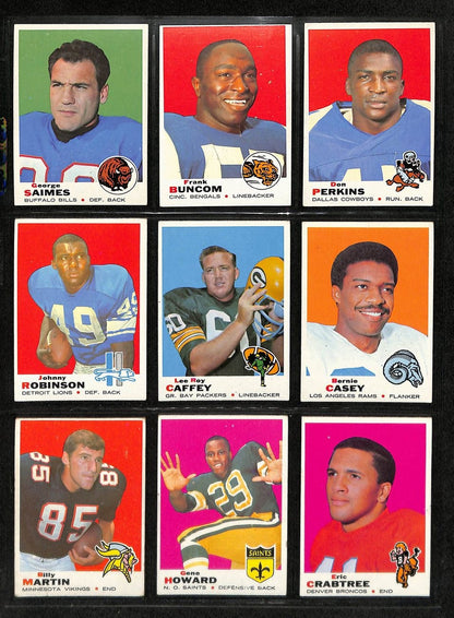 1969 Topps Football Card Complete Set (1-263) Csonka Rc Namath Unitas 197413