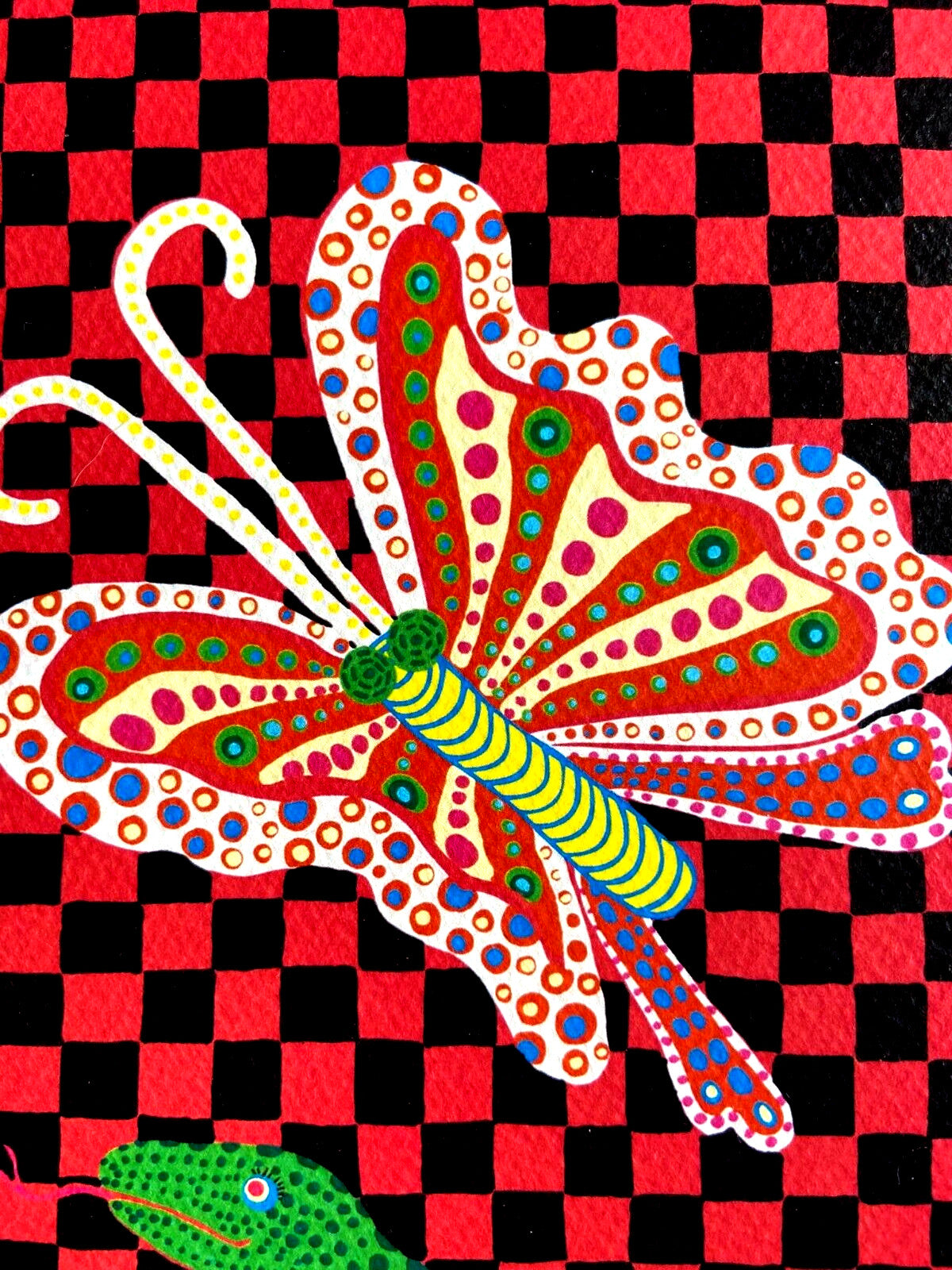 Yayoi Kusama Lithograph Mori Art Museum Coa Hand