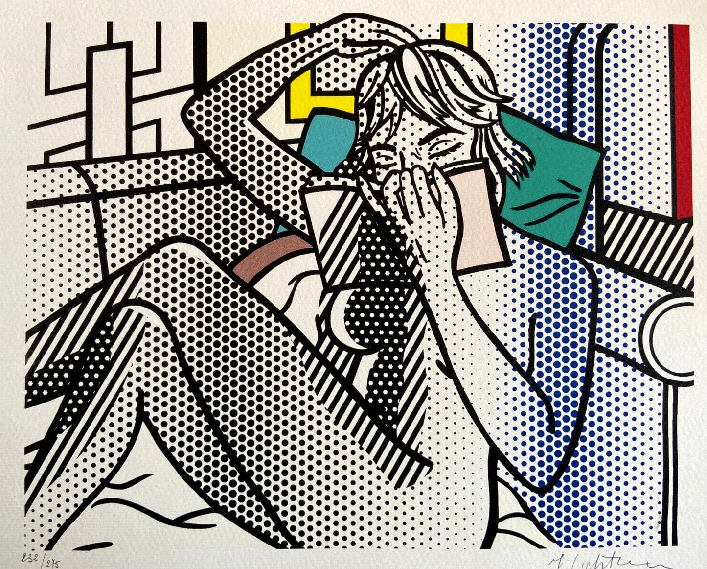 Roy Lichtenstein Lithograph Coa Signed Numbered