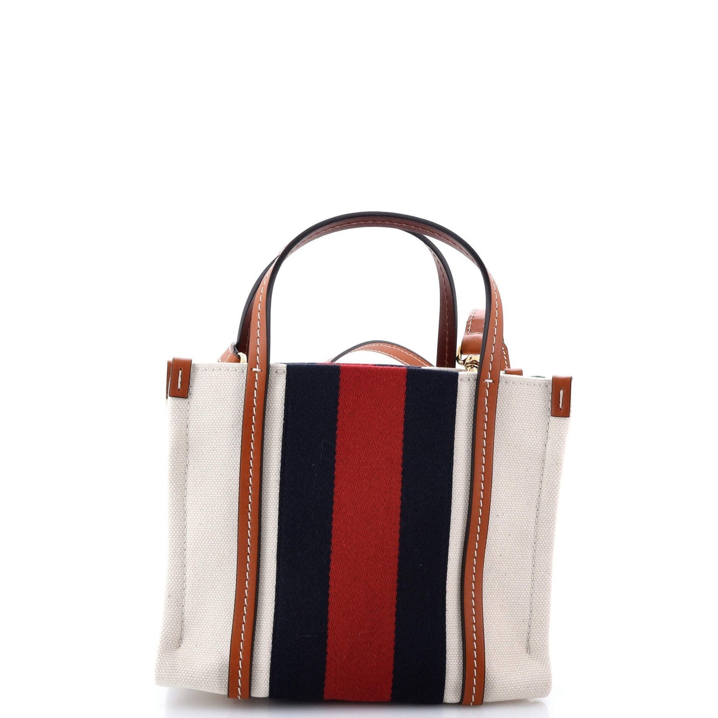 Gucci Interlocking G Web Tote Canvas Mini