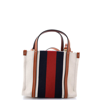 Gucci Interlocking G Web Tote Canvas Mini