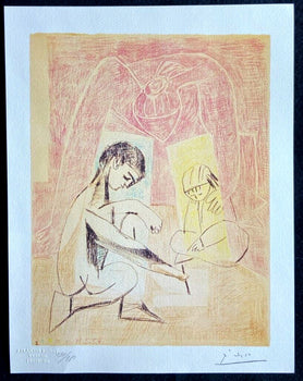 Pablo Picasso Coa Signed / Numbered In Pencil Crayon / Paul Klee