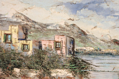 Alberto Corsini Original Oil Painting "Naples Harbor" Signed F10 Italian Art