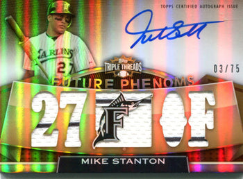 Mike Stanton Autographed Topps Card #3/75