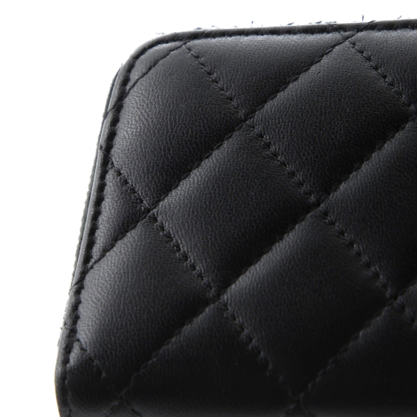 Chanel Cc Stars Zip Coin Purse Quilted Lambskin Small