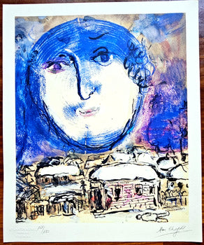 Marc Chagall Lithograph Coa Signed Hand Numbered Crayon Limited Museum
