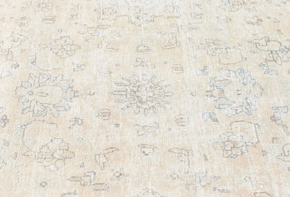 Handmade Antique Muted Distressed Oriental Rug